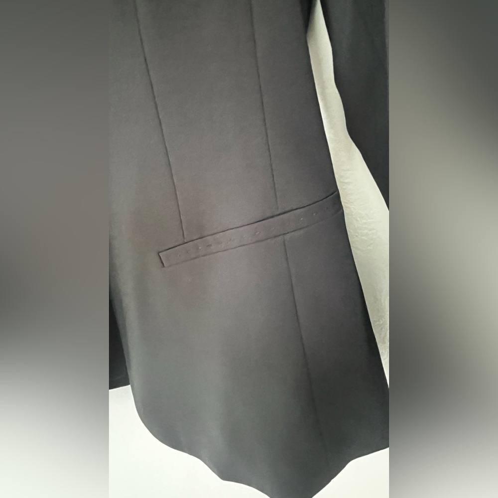 ELI TAHARI Black Lined Tailored Blazer Women’s Career Office Jacket Xtra-Small - Picture 5 of 12